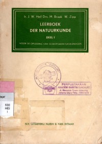 Leerboek Der Natuurkunde Deel I