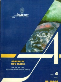 Admiralty Tide Tables : Pacific Ocean (including Tidal Stream Tables)