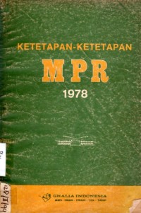 Ketetapan-Ketetapan MPR