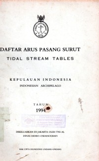 Daftar Arus Pasang Surut Kepulauan Indonesia Tahun 1994