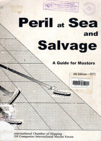 Peril at Sea and Salvage A Guide for Masters