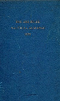 The Abridged Nautical Almanac 1959