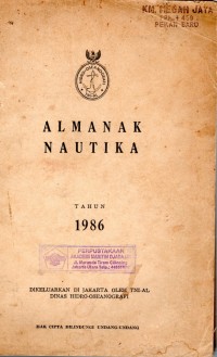 Almanak Nautika Tahun 1986