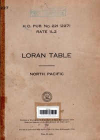 Loran Table North Pacific