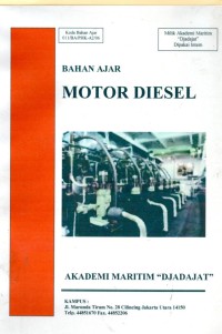 Bahan Ajar Motor Diesel Penggerak Utama Kapal