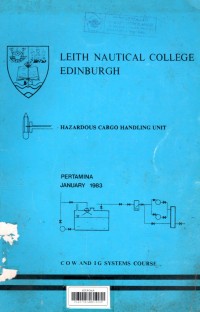 COW and IG Systems Course ; Hazardous Cargo Handling Unit