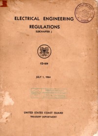 Electrical Engineering Regulations Subchapter J CG-259 July 1, 1964